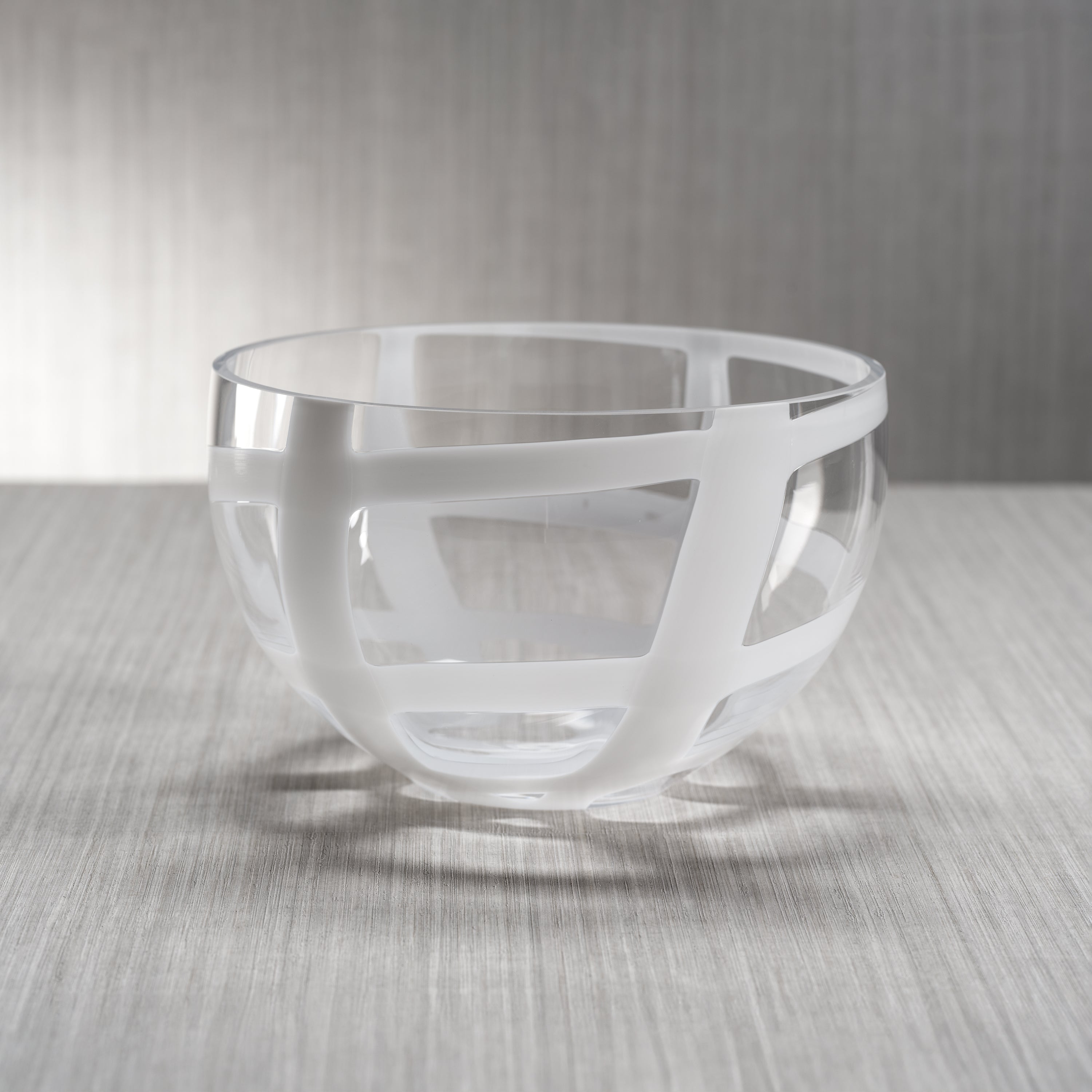 Image of Opaline Whispers Clear Glass Bowl