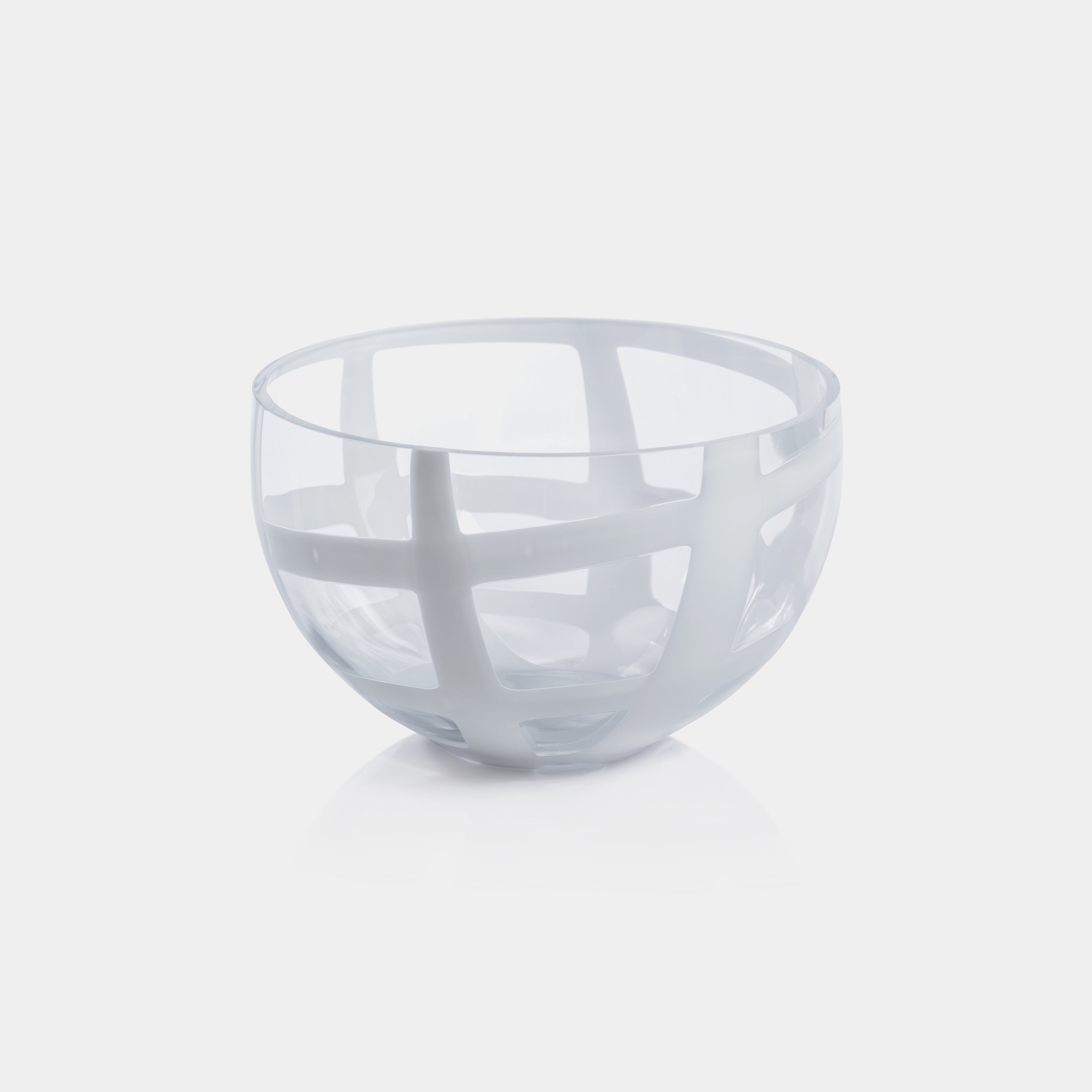 Image of Opaline Whispers Clear Glass Bowl