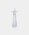 Image of Tall Ribbed Glass Taper Holder