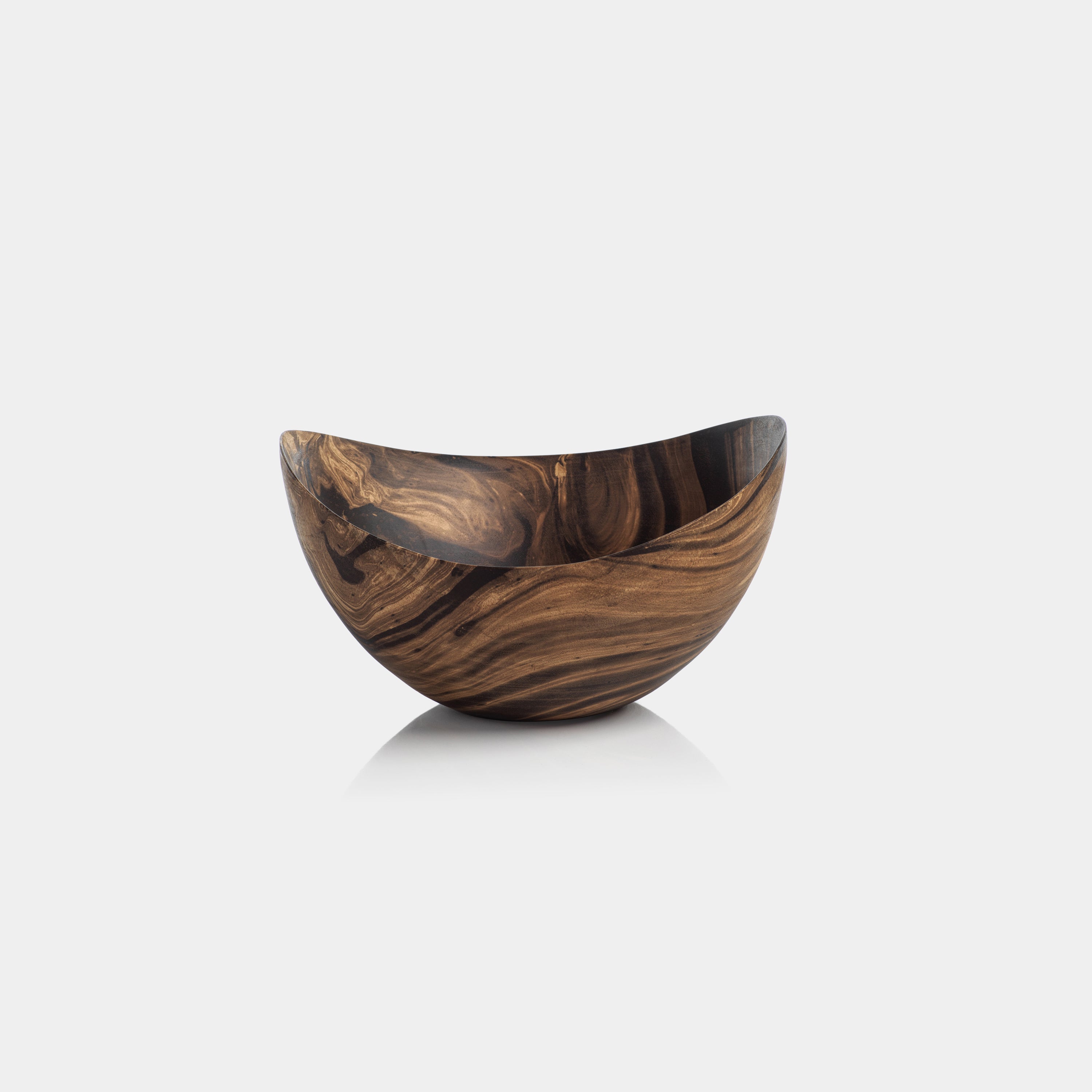 Image of Mango Wood Marbleized Butterfly Bowl