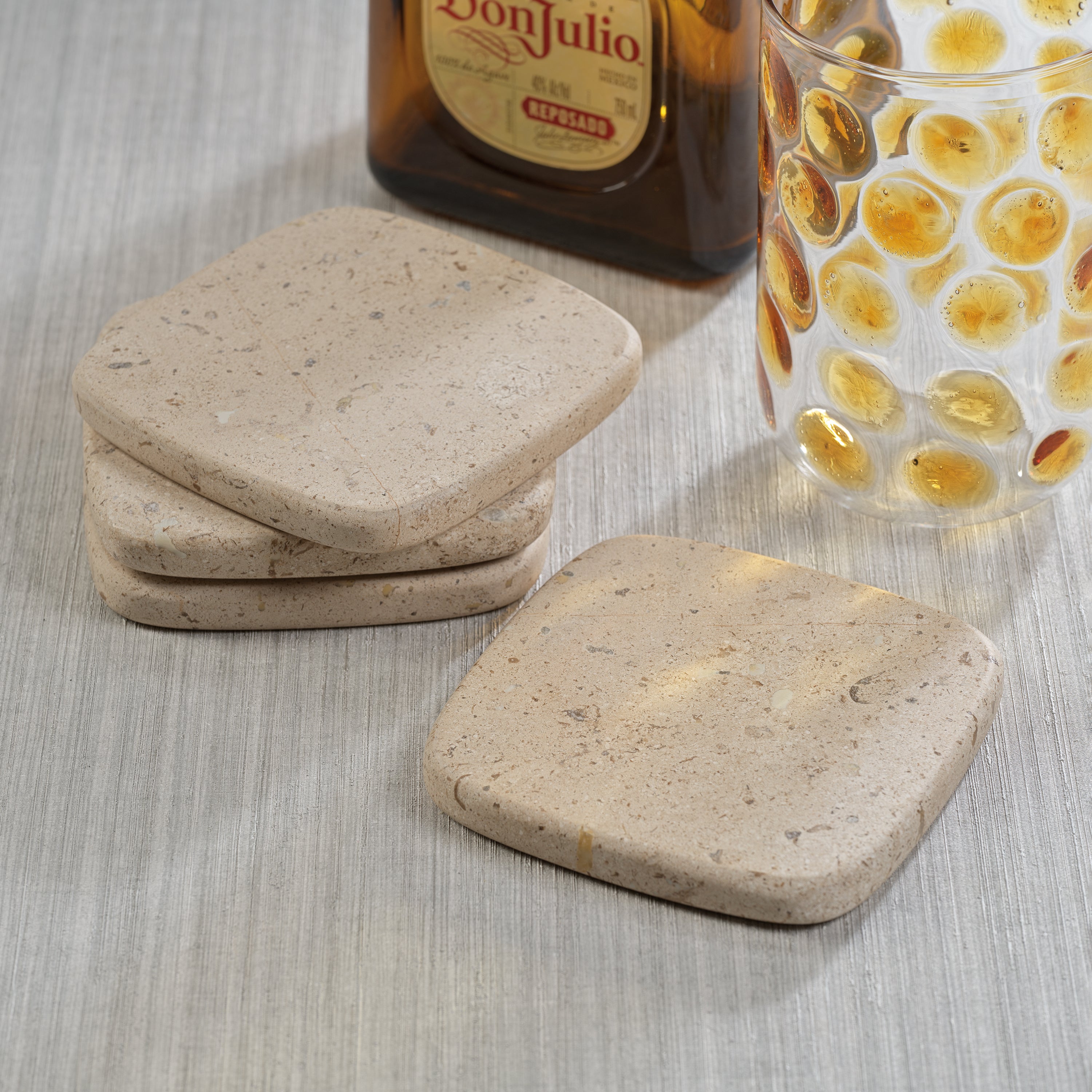 Image of Travertine Stone Coasters
