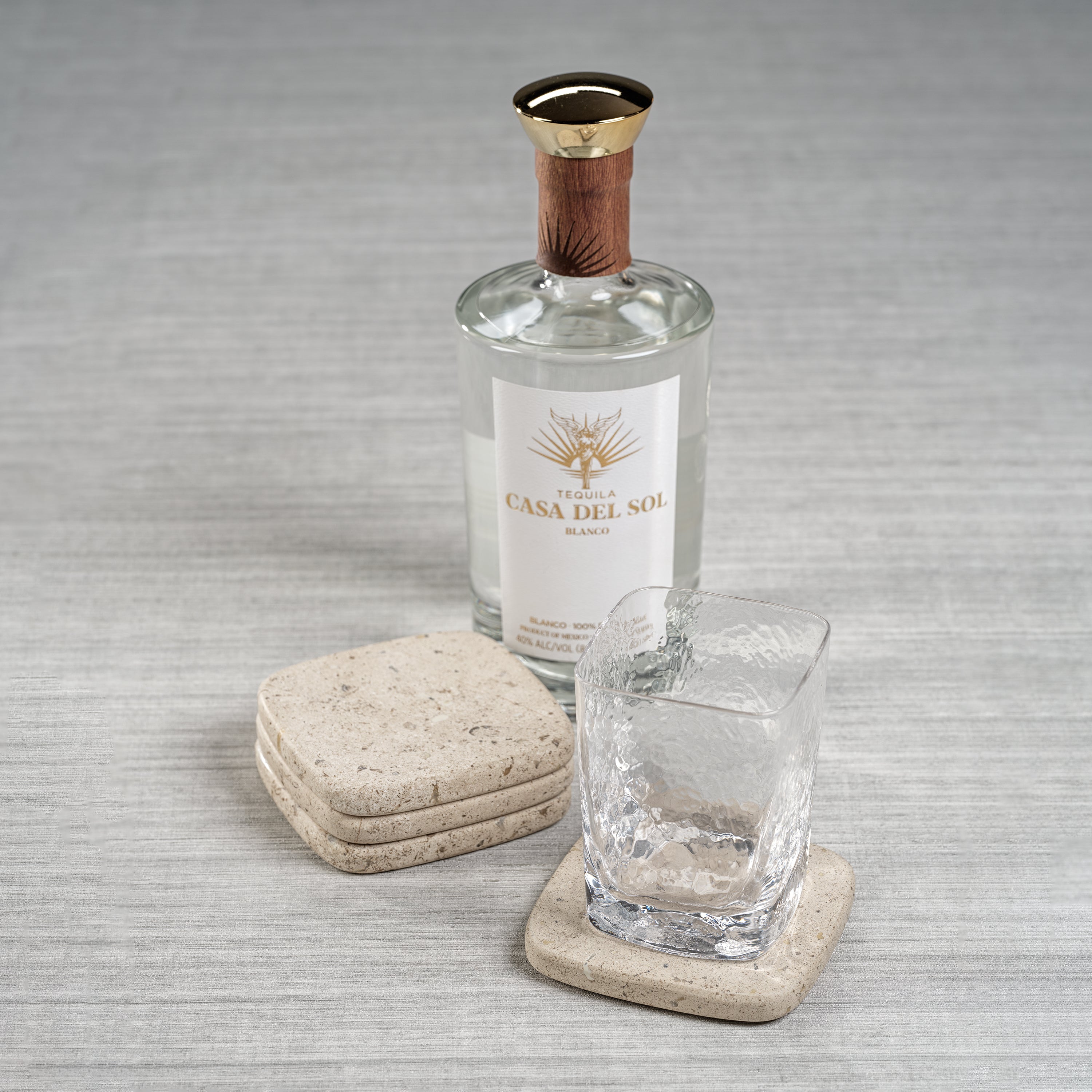 Image of Travertine Stone Coasters