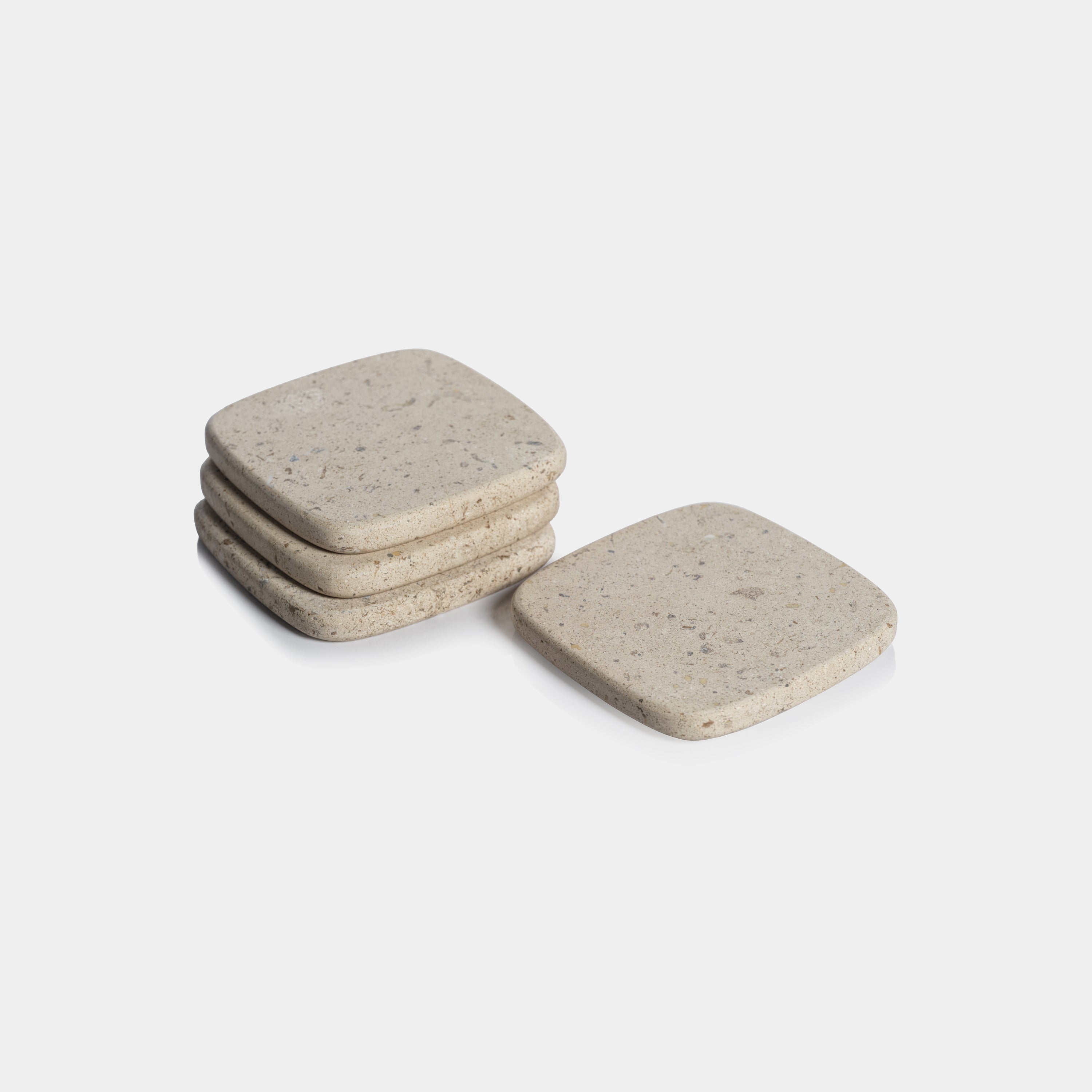 Image of Travertine Stone Coasters