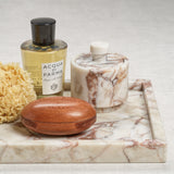 Image of Rosso Verona Matte Marble Lidded Jar