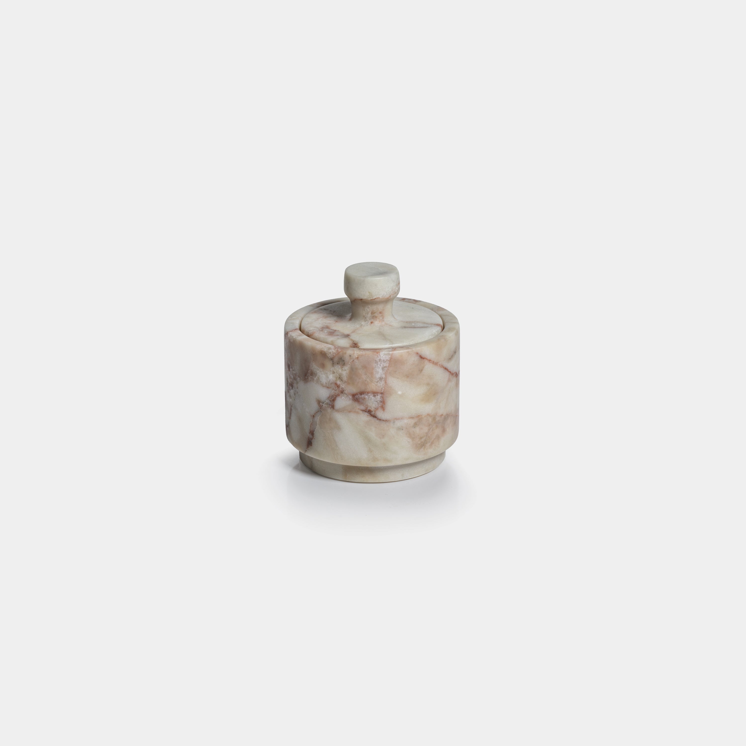 Image of Rosso Verona Matte Marble Lidded Jar