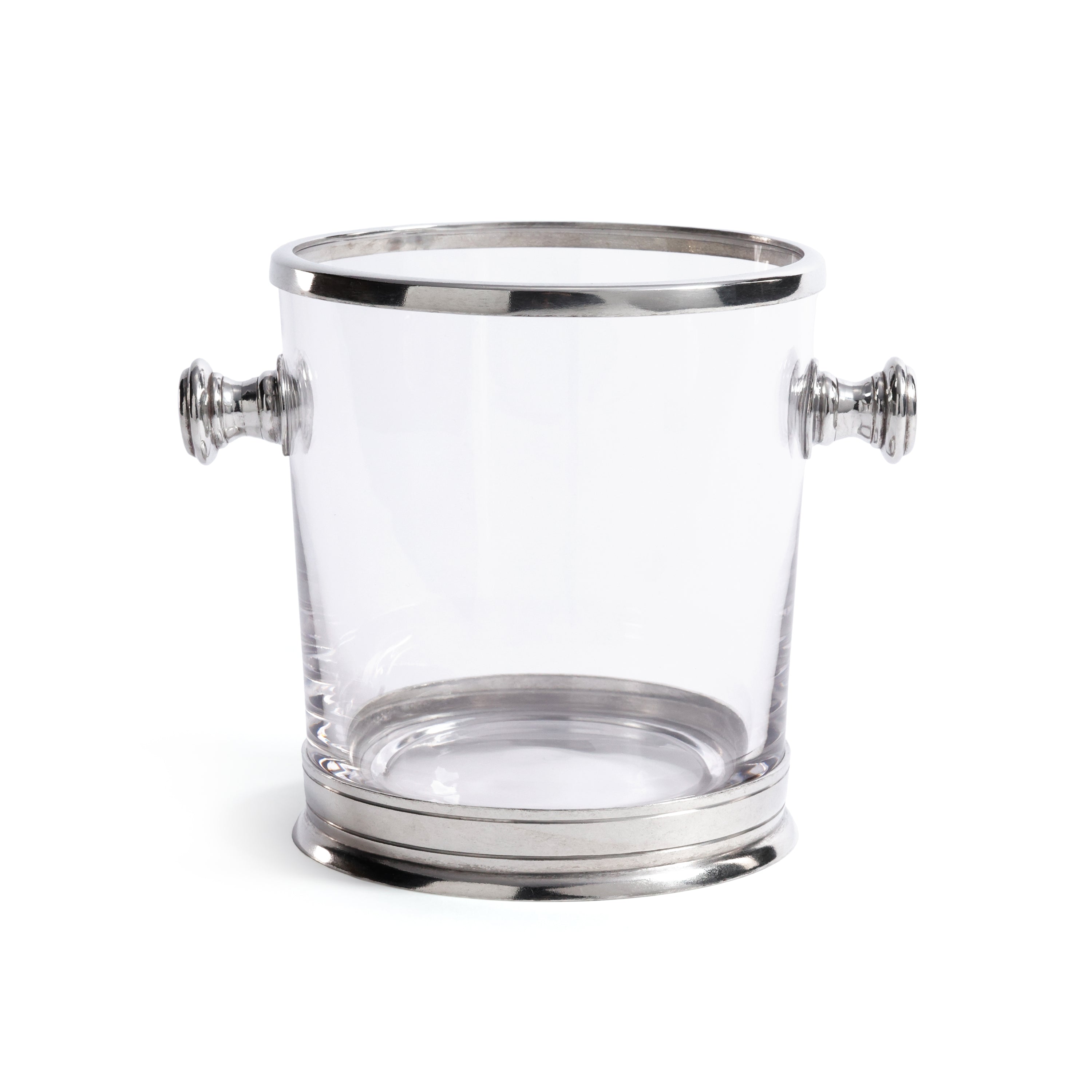 St. Anton Pewter & Glass Ice Bucket with Handles by The Favorites