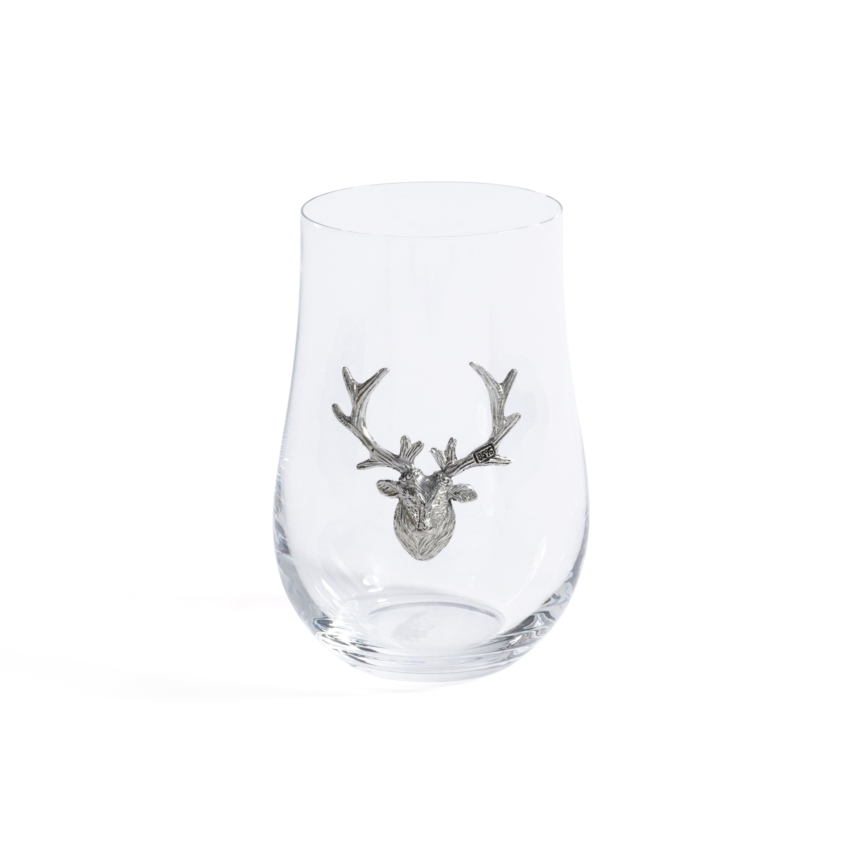St. Anton Pewter & Glass Wine / Water Glass by The Favorites