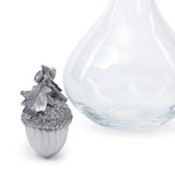 St. Anton Glass Decanter with Pewter Acorn Stopper