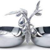 St. Anton Pewter Double Condiment Set
