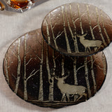 Wilderness Glass Dinner Plates, Set of 6
