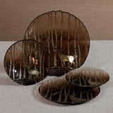 Wilderness Large Glass Serving Bowls, Set of 4 – Family Style Serving Bowls