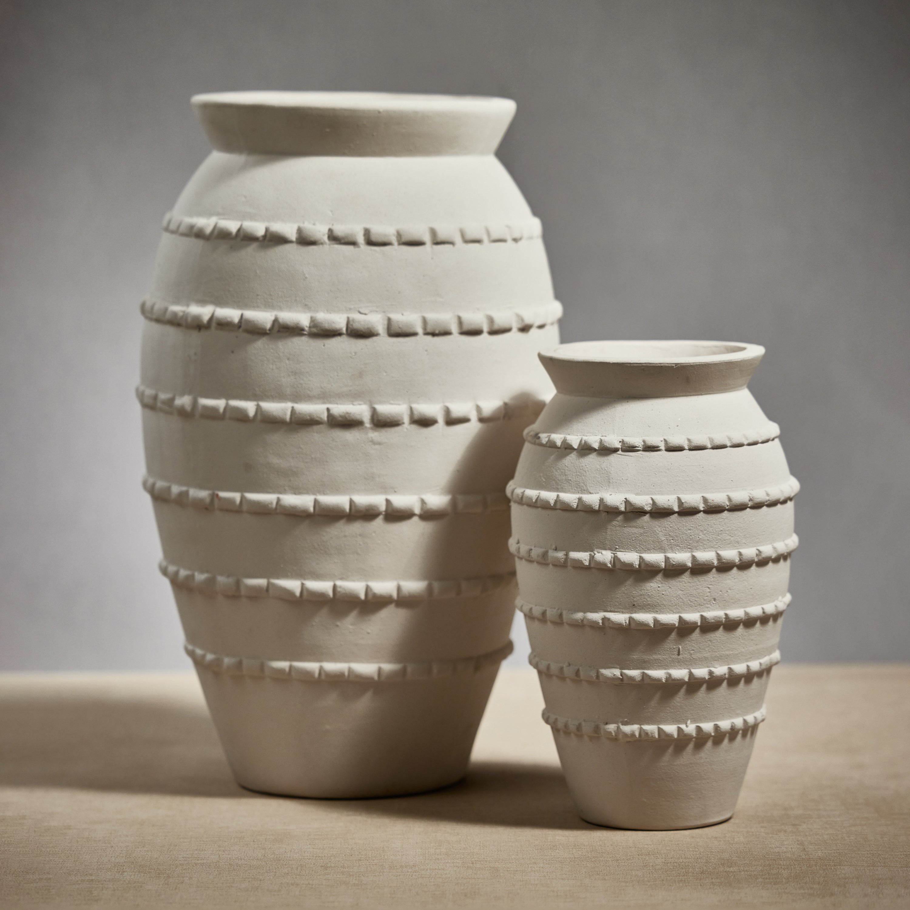 Image of Santorini Natural White Vase