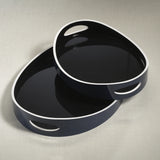 Noir Marine Lacquered Serving Tray