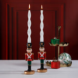 Lumière Twist Formal Candles- Set of 6 - 12 in, Solid White