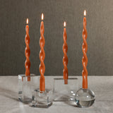 Lumière Twist Formal Candles- Set of 6 - 12 in Amber Dune