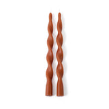 Lumière Twist Formal Candles- Set of 6 - 12 in Amber Dune