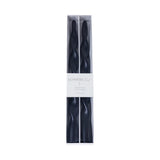 Lumière Twist Formal Candles- Set of 6 - 12 in, Solid Black