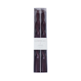 Lumière Twist Formal Candles- Set of 6 - 12 in, Solid Burgundy