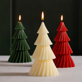 Twinkle Tree Decorative Holiday Candles, (Set of 6) Ivory