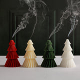 Twinkle Tree Decorative Holiday Candles, (Set of 6) White