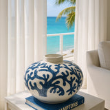 Bermuda Coral Stoneware  Vase